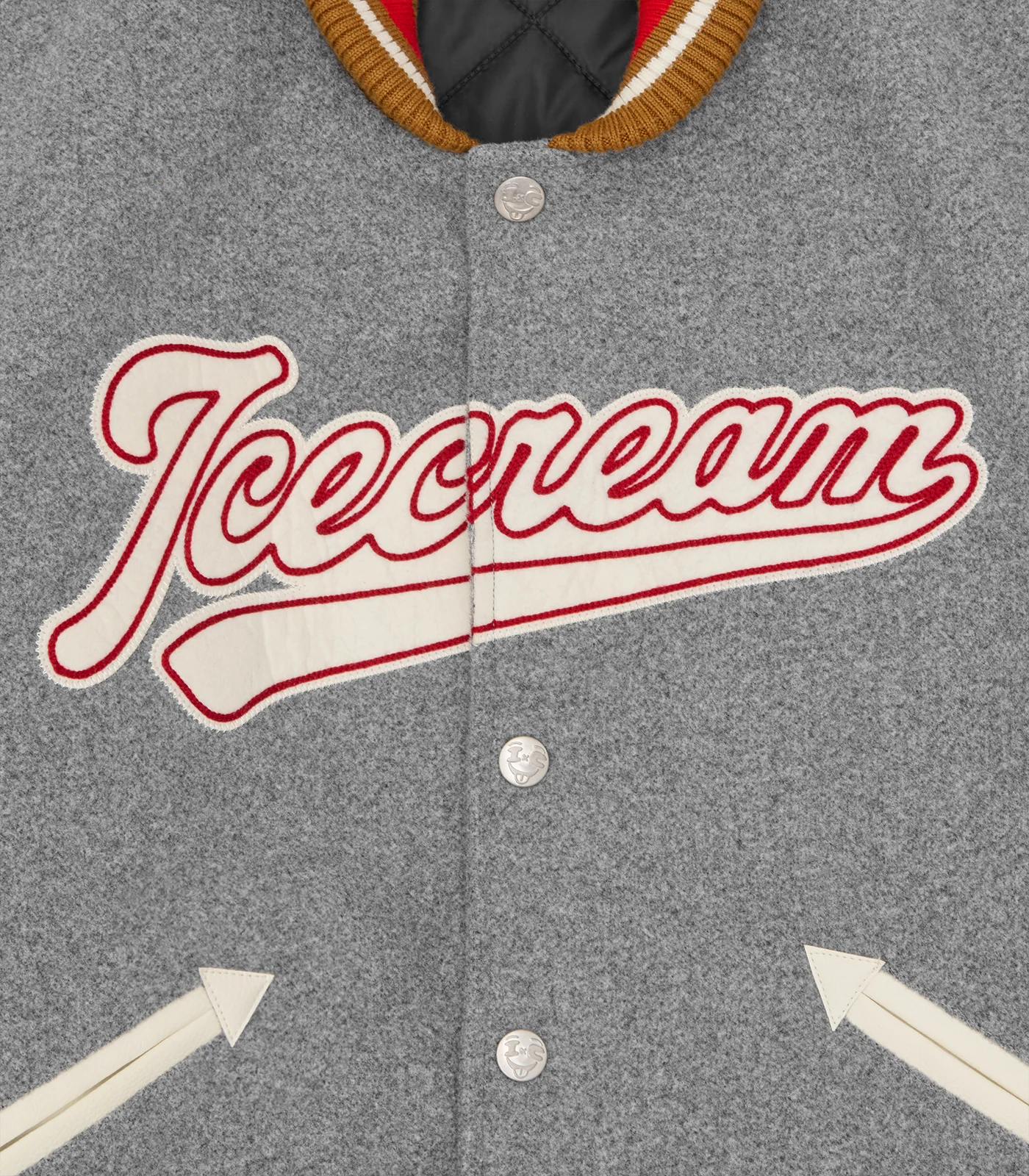 WAITRESS VARSITY JACKET - GREY - Image 6