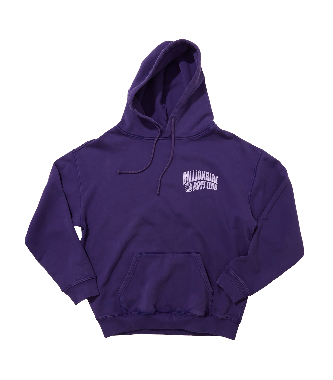 WASHED ARCH LOGO POPOVER HOOD - PURPLE