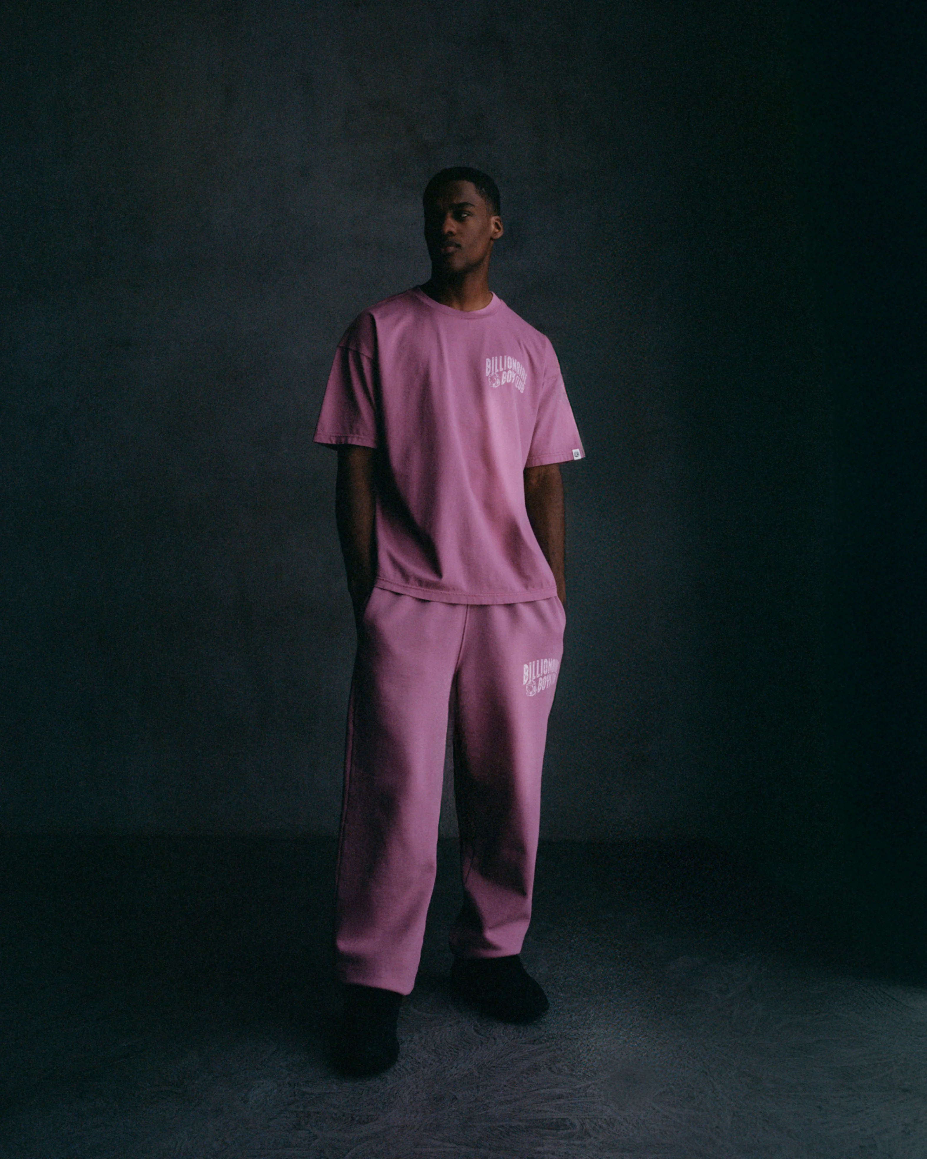 WASHED ARCH LOGO SWEATPANTS - PINK - Image 5