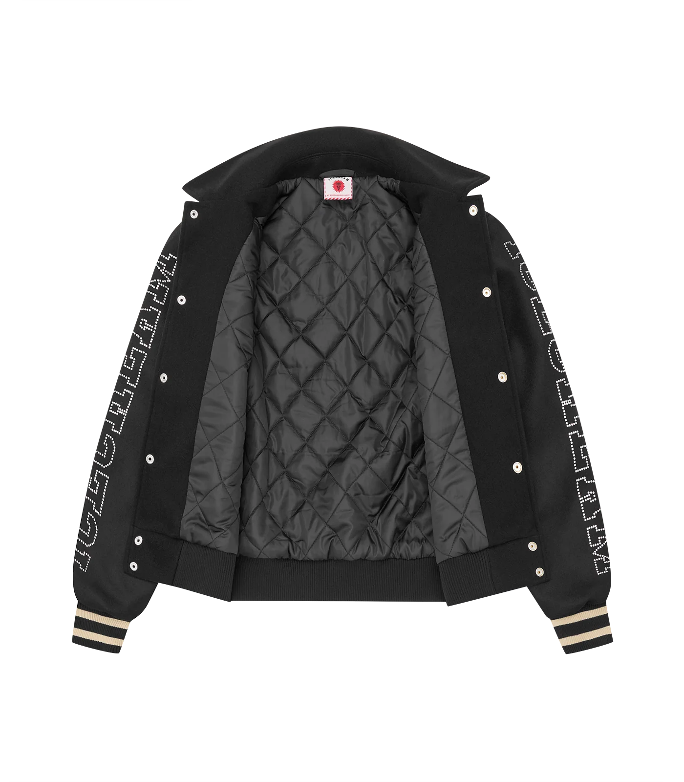 WESTERN CRYSTAL VARSITY JACKET - BLACK - Image 5