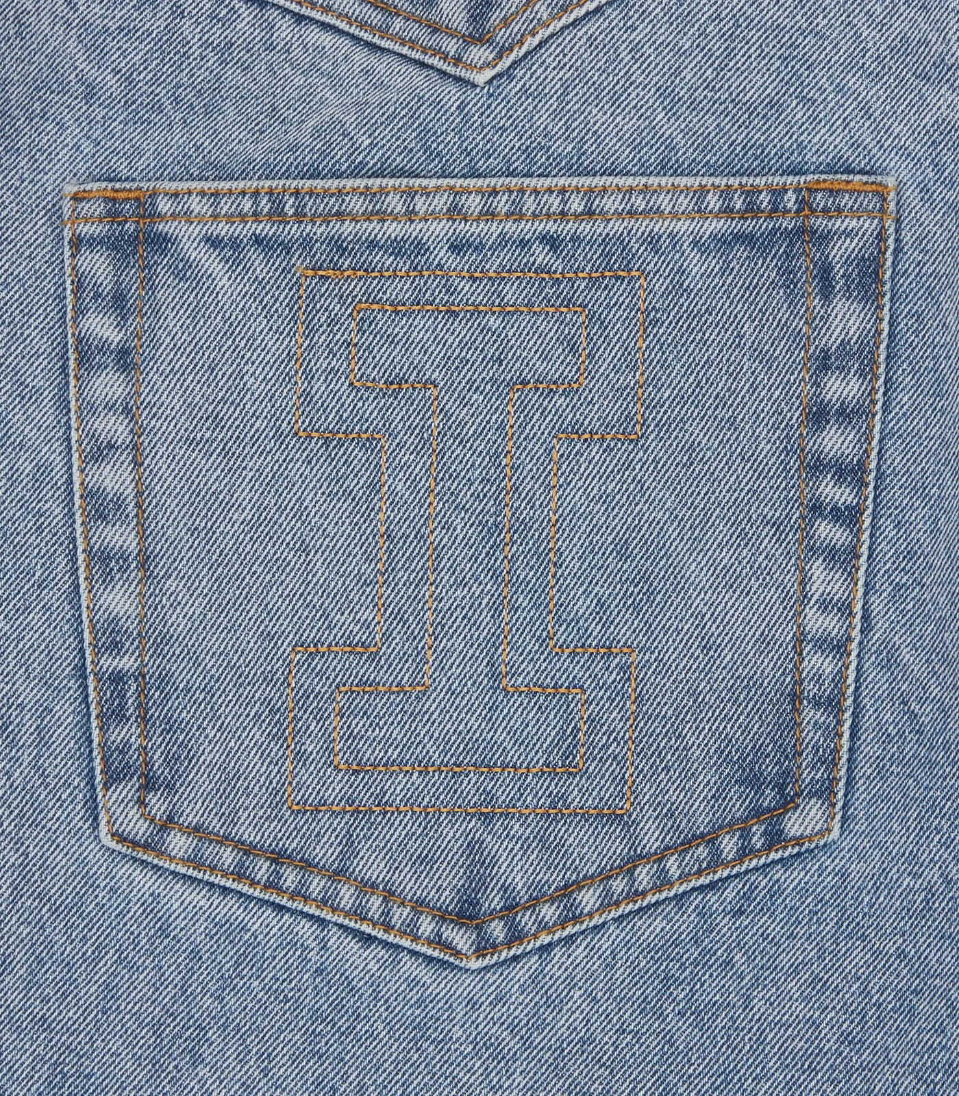 WESTERN DENIM PANTS - LIGHT WASH BLUE - Image 7