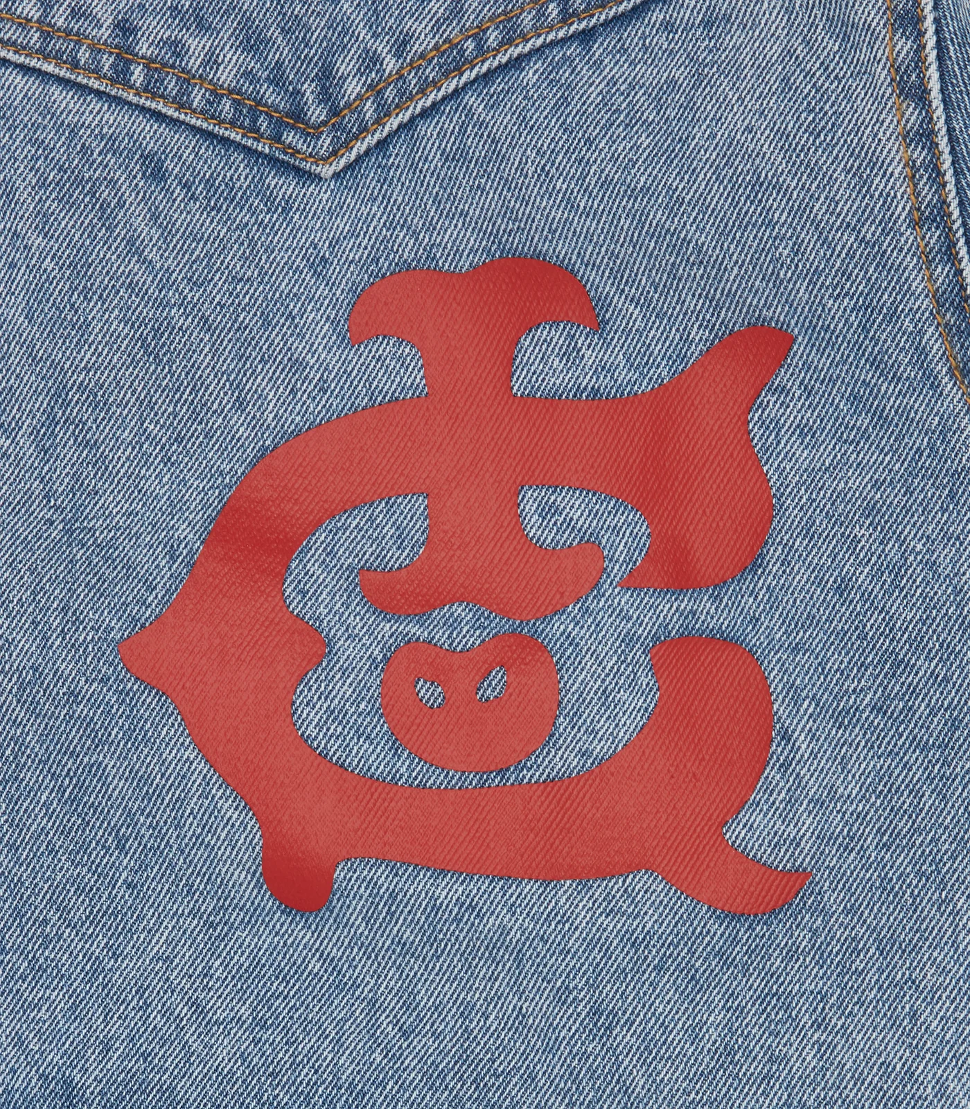 WESTERN HOODED ZIP THROUGH DENIM JACKET - LIGHT WASH BLUE - Image 6