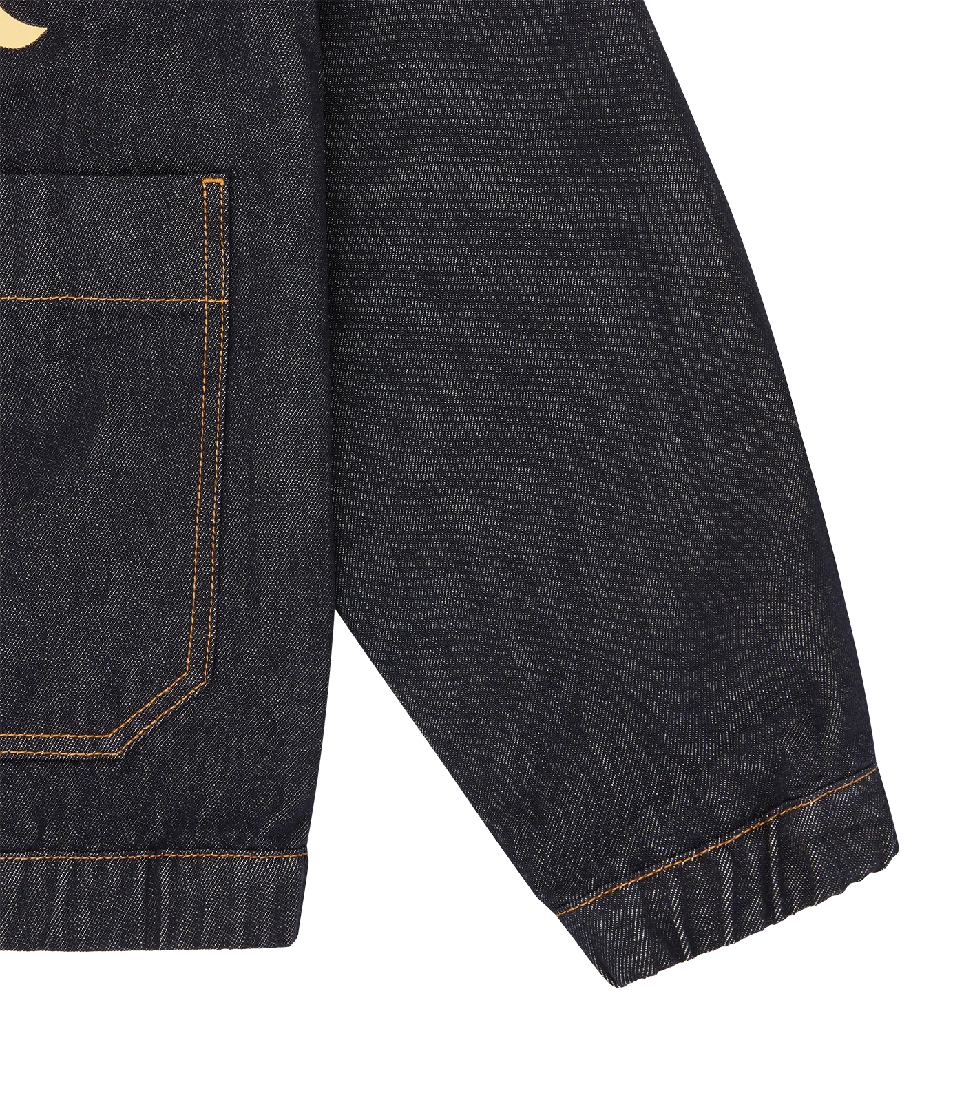 WESTERN PANELLED ZIP THROUGH DENIM JACKET - INDIGO - Image 7