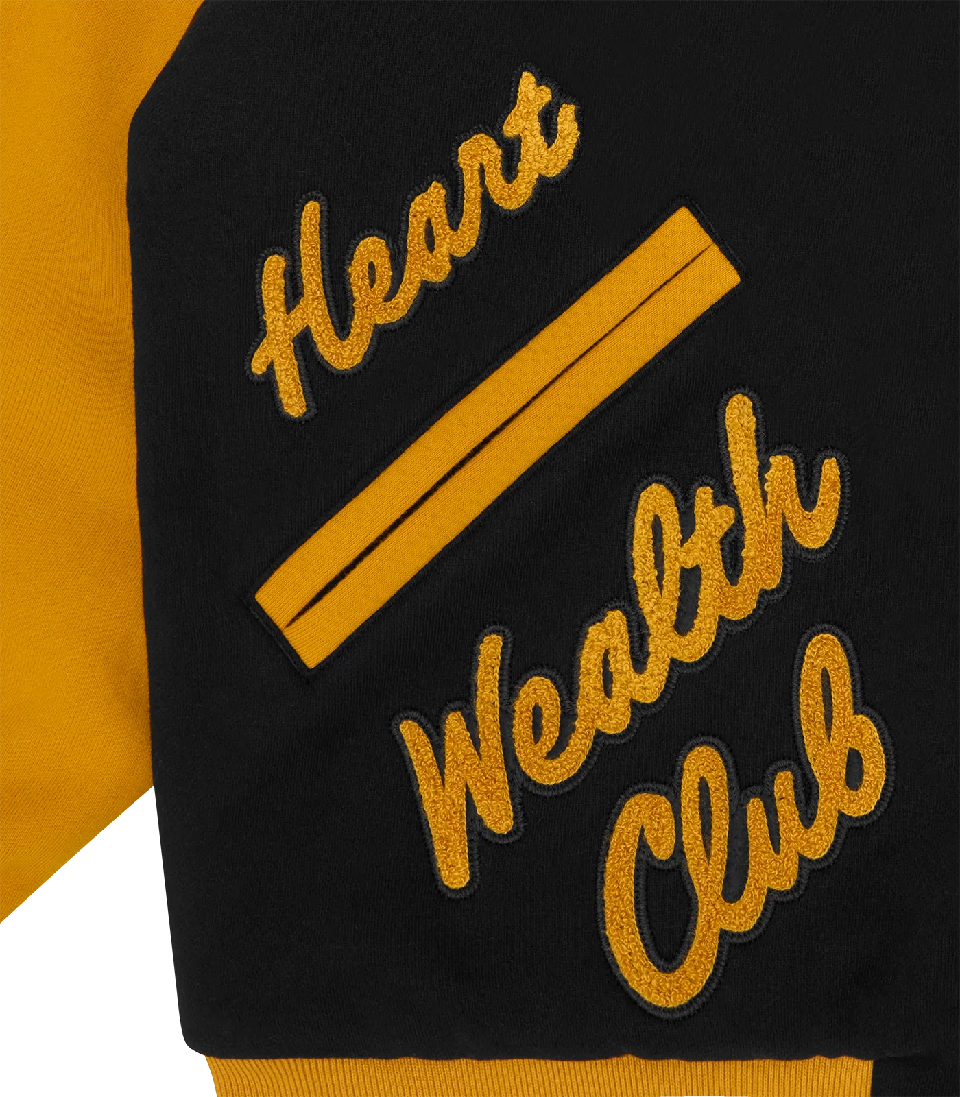 WORLD COLLEGE CHEERLEADER ZIP THROUGH HOOD - BLACK/YELLOW - Image 7