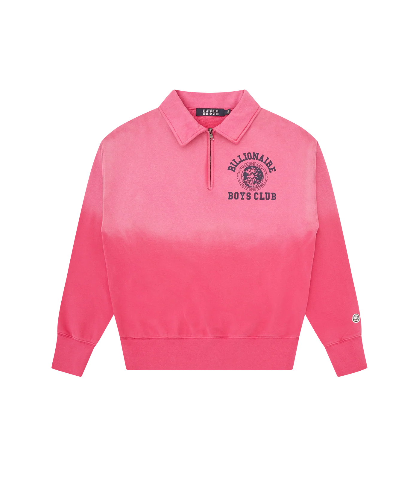 WORLD COLLEGE WASHED QUARTER ZIP - PINK