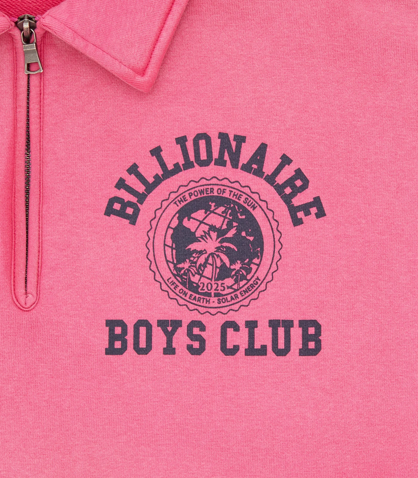 WORLD COLLEGE WASHED QUARTER ZIP - PINK - Image 4