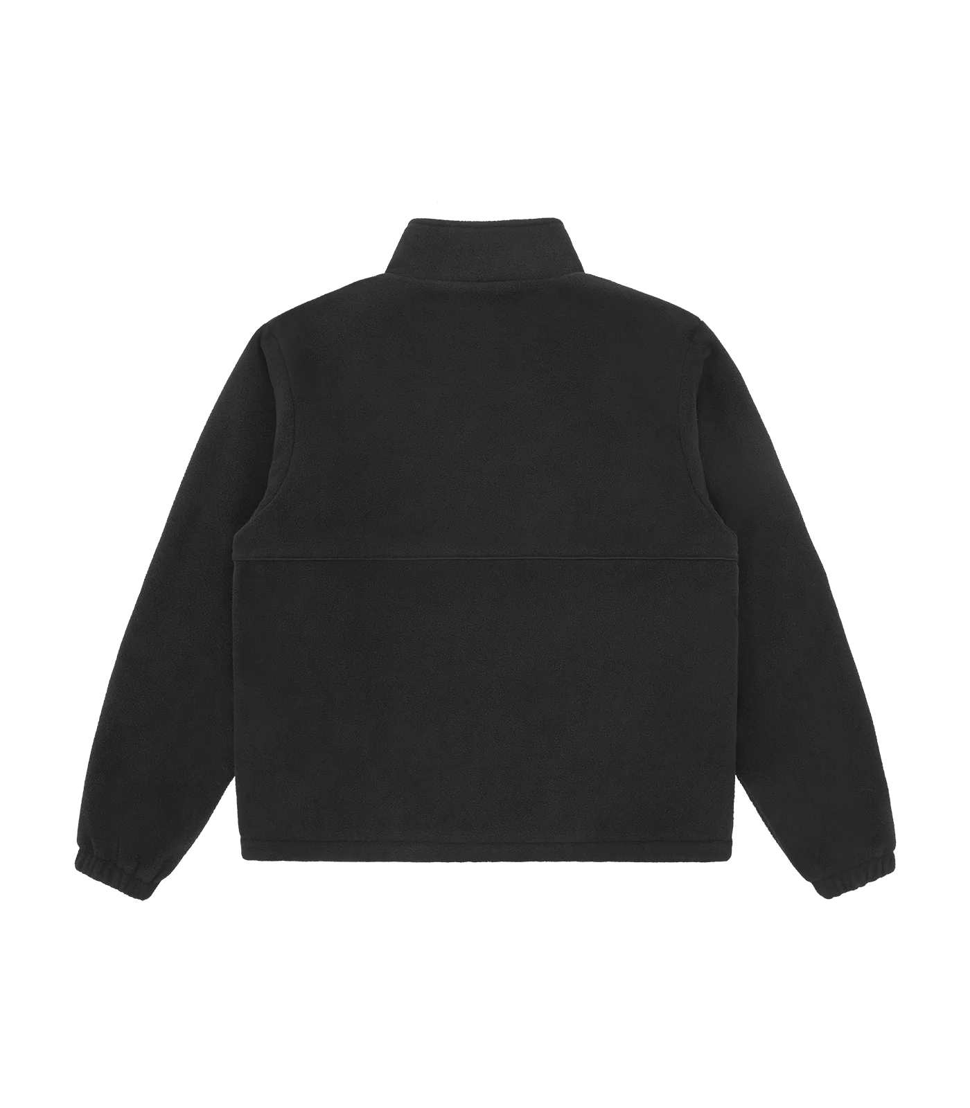 WOVEN PATCH ARCH LOGO FLEECE JACKET - BLACK - Image 2