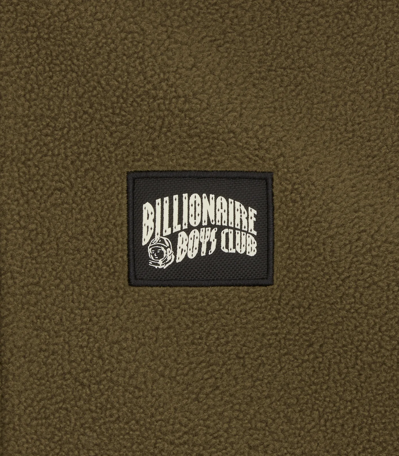 WOVEN PATCH ARCH LOGO FLEECE JACKET - OLIVE - Image 4