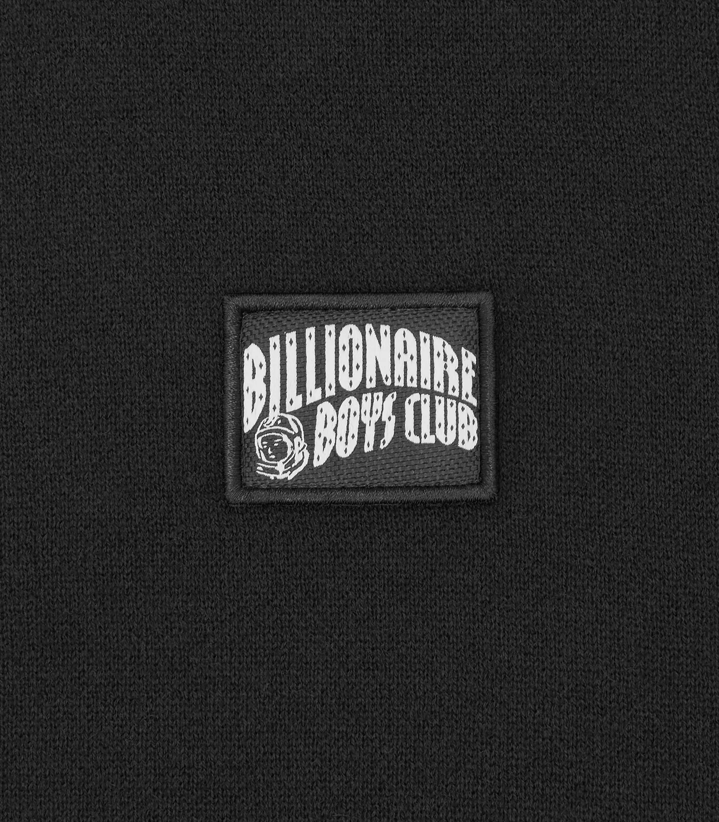 WOVEN PATCH ARCH LOGO KNIT CREWNECK - BLACK - Image 3