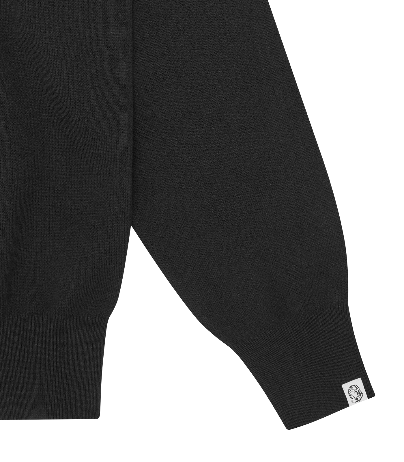 WOVEN PATCH ARCH LOGO KNIT CREWNECK - BLACK - Image 4