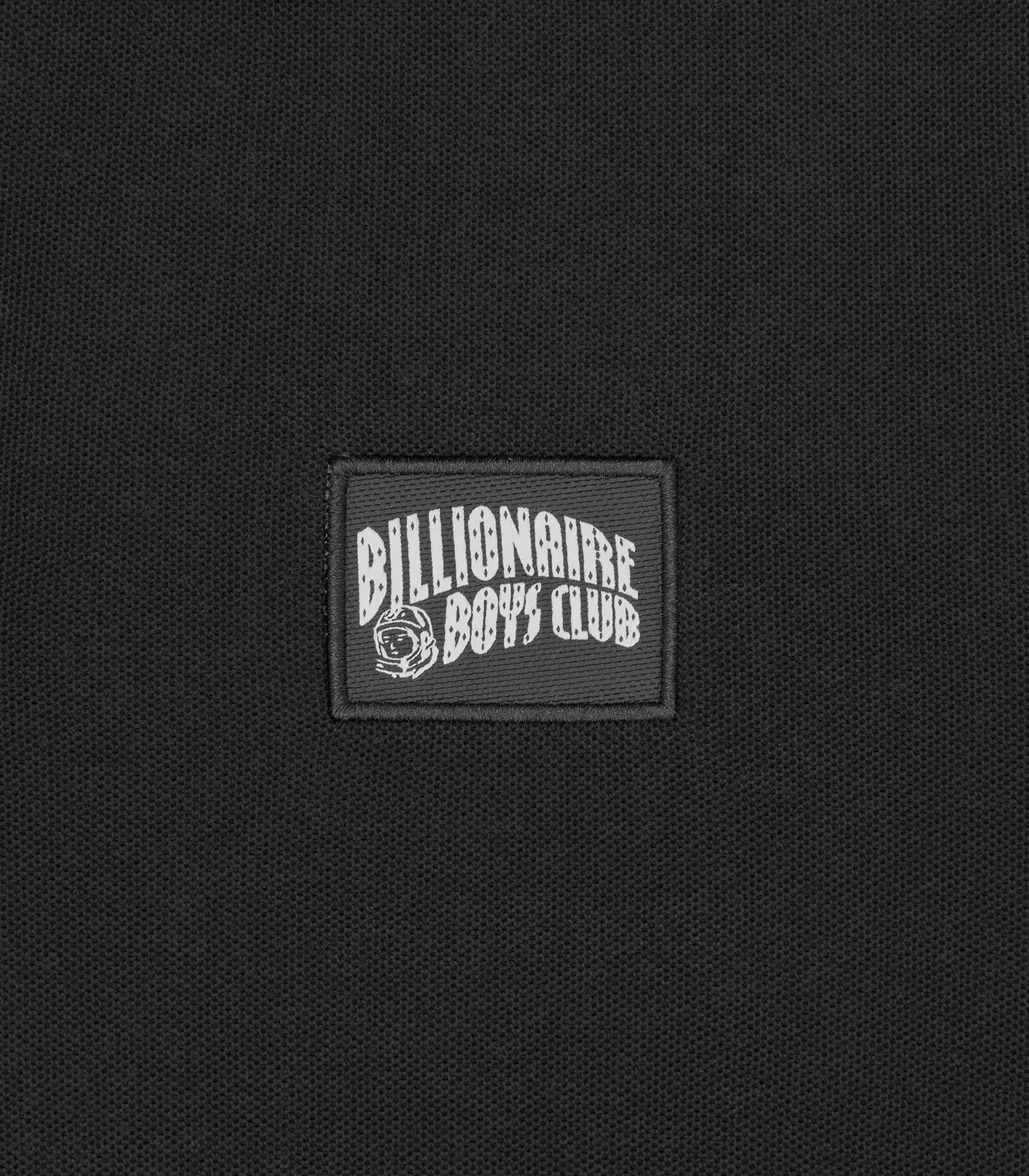 WOVEN PATCH ARCH LOGO POLO TOP - BLACK - Image 3