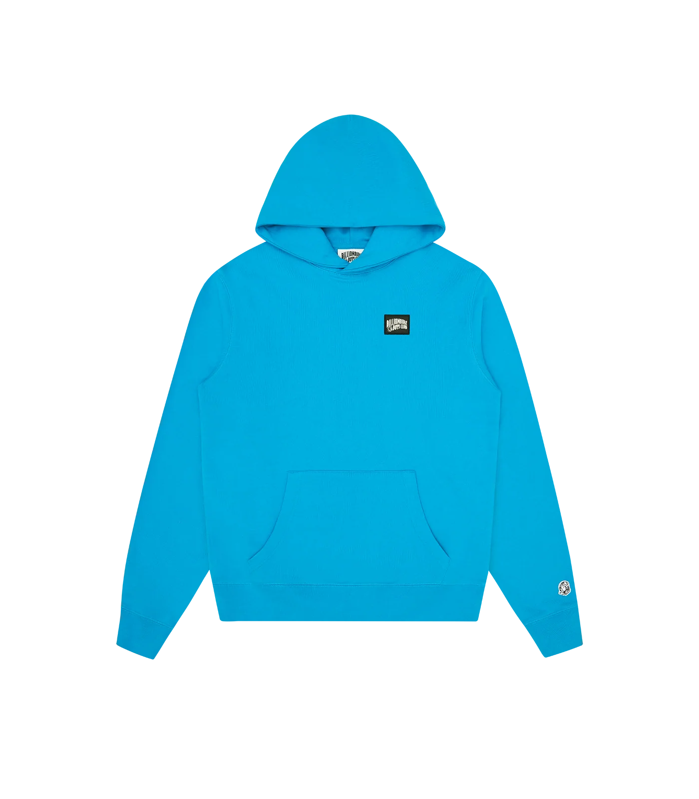 WOVEN PATCH ARCH LOGO POPOVER HOOD - AQUA BLUE
