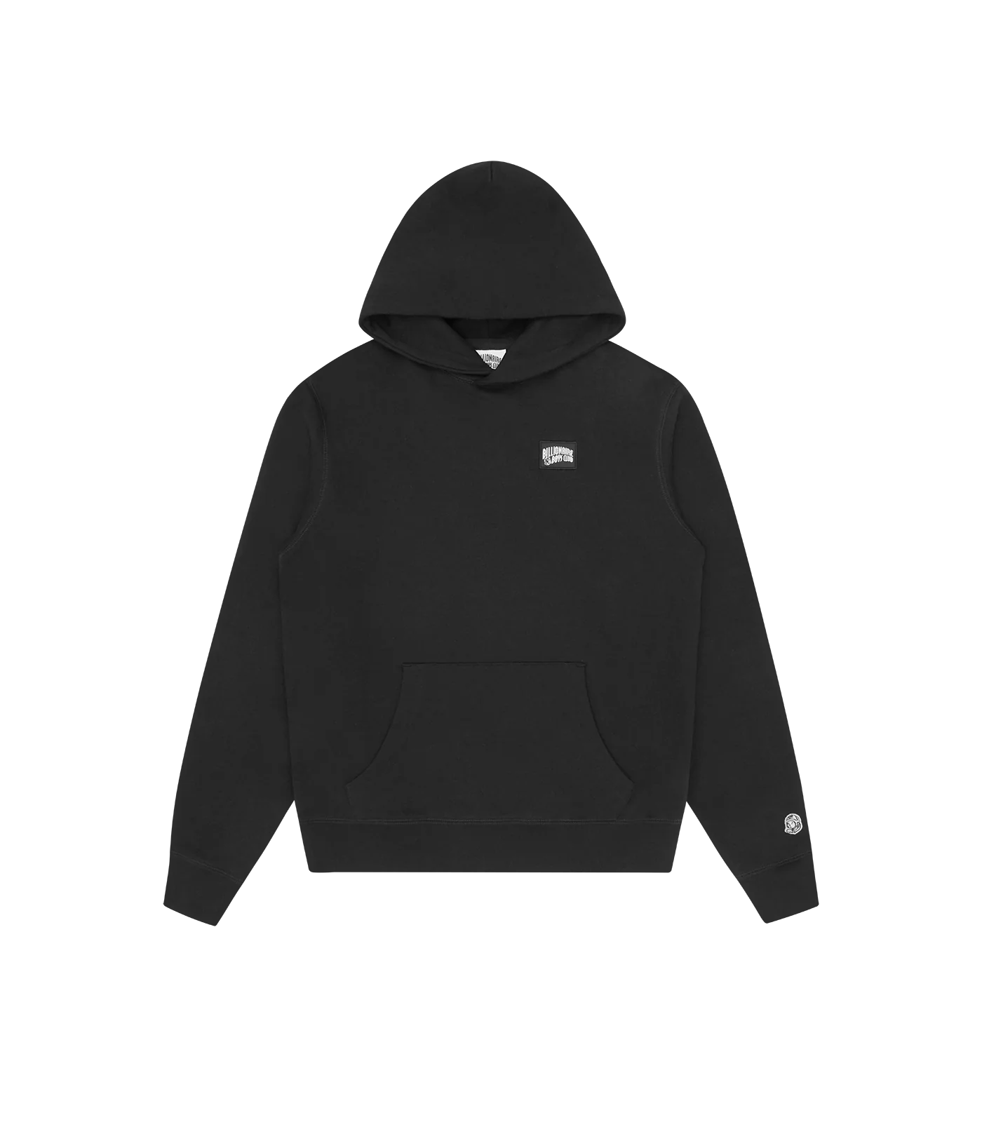 WOVEN PATCH ARCH LOGO POPOVER HOOD - BLACK