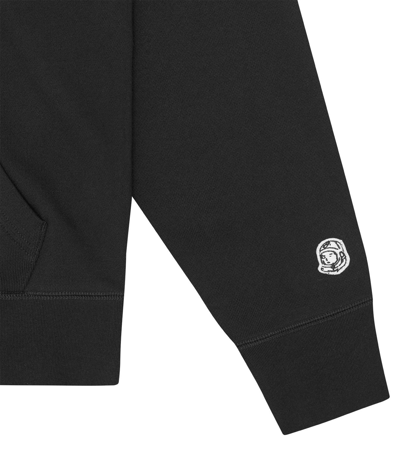 WOVEN PATCH ARCH LOGO POPOVER HOOD - BLACK - Image 4