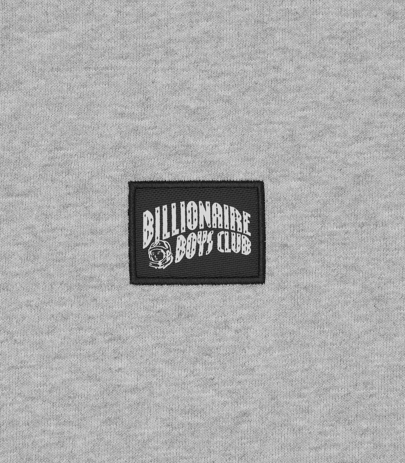 WOVEN PATCH ARCH LOGO QUARTER ZIP CREWNECK - HEATHER GREY - Image 4
