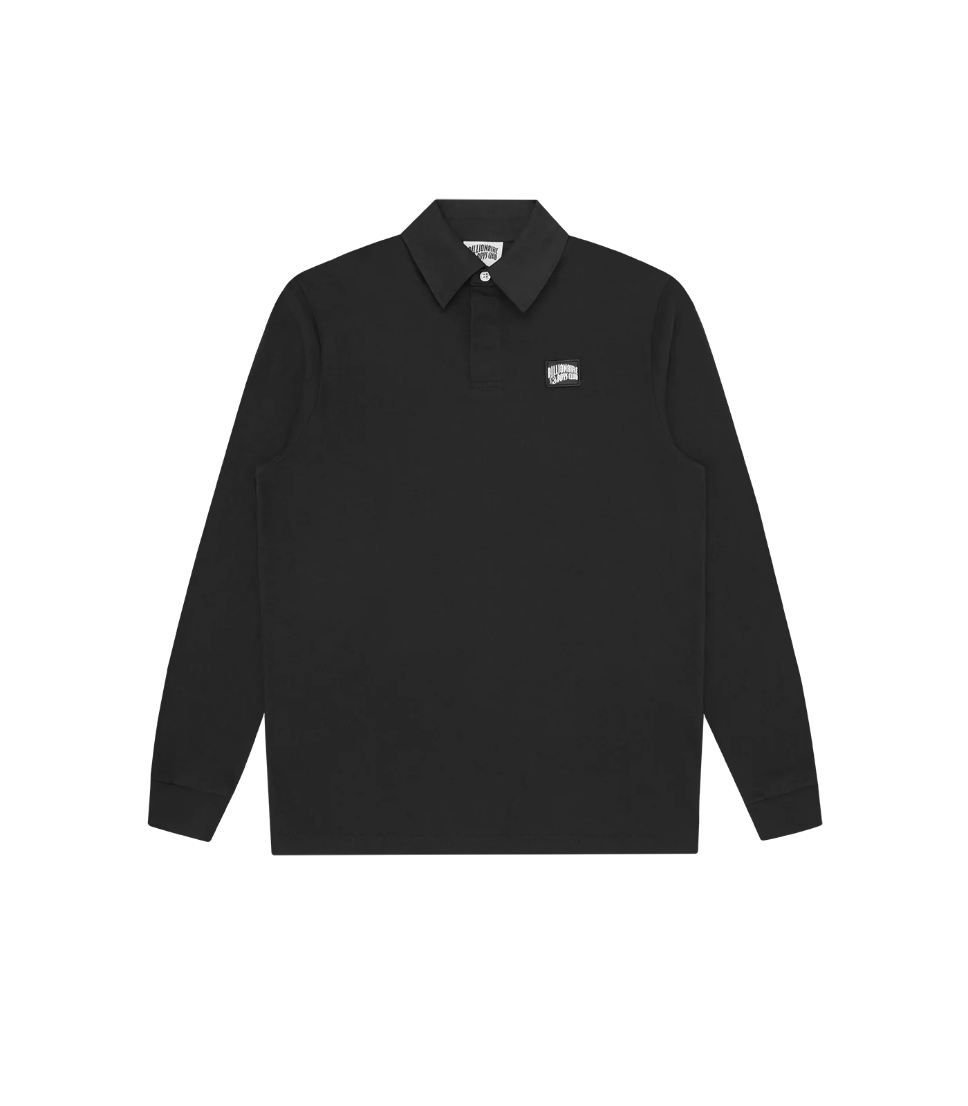 WOVEN PATCH ARCH LOGO RUGBY TOP - BLACK