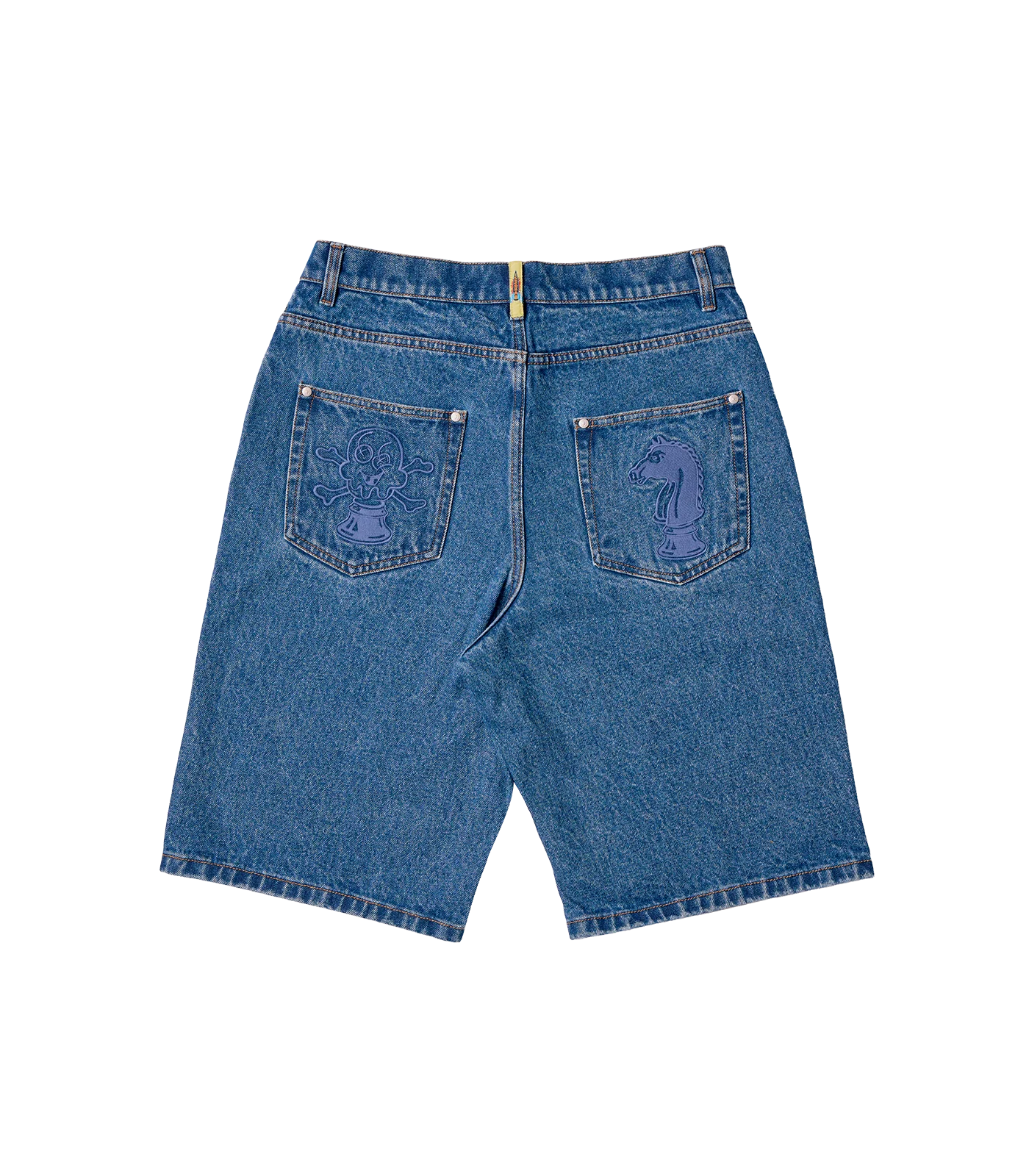 YEAR OF THE HORSE DENIM SHORTS - LIGHT BLUE - Image 2