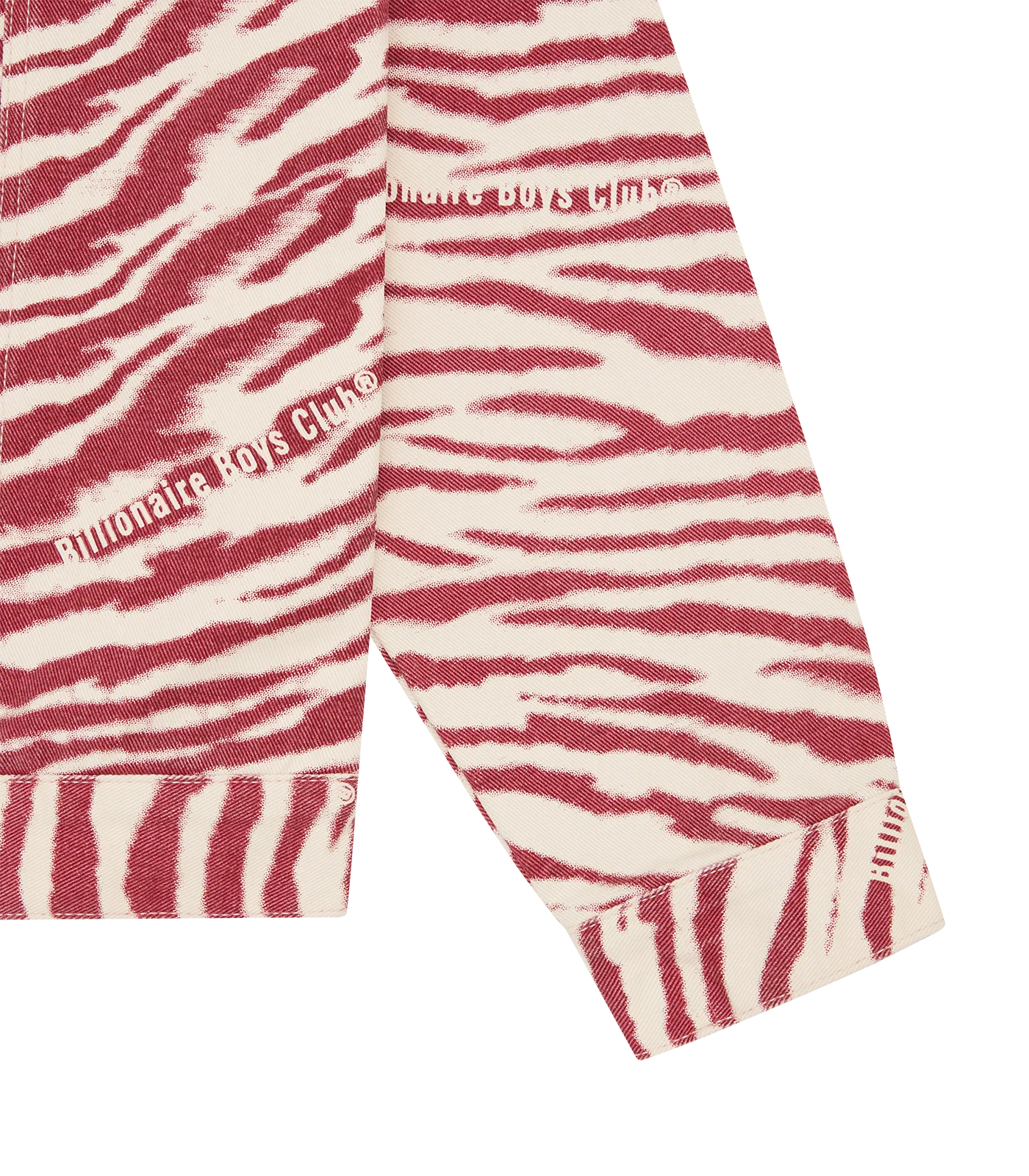 ZEBRA PRINT DENIM JACKET - PINK - Image 5